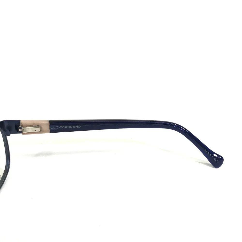 Lucky Brand Eyeglasses Frames D121 BLUE/CREAM Cat Eye Full Rim 51-17-140